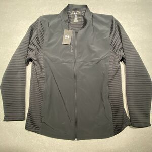 NWT Under Armour Golf Storm Evolution Full Zip Jacket Mens XL Blade Collar Black